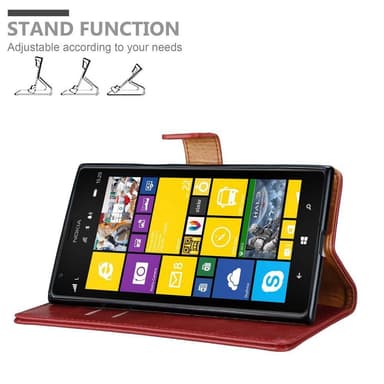 Nokia Lumia 1520 lommebokdeksel etui (rød)