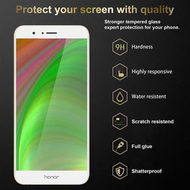 Honor V9 Skjermbeskytter Skärmskydd (hvit)