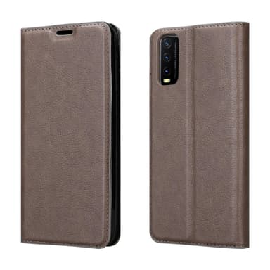 Vivo Y20s lommebokdeksel case (brun)