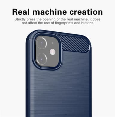 Deksel iPhone 12 MINI ultra slim (blå)