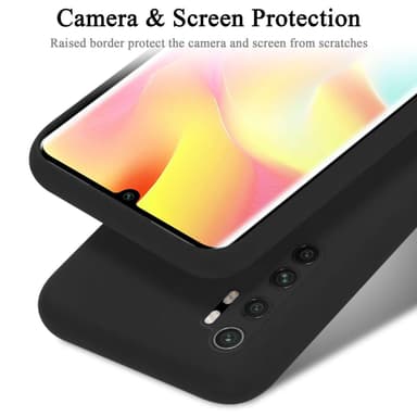 Xiaomi Mi NOTE 10 LITE silikondeksel case (Svart)