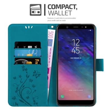 Samsung Galaxy A6 PLUS 2018 lommebokdeksel Blomster