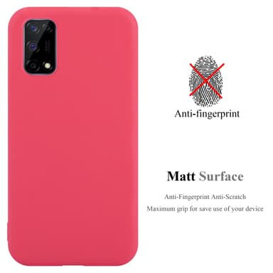 Deksel Realme 7 5G Silikon cover (rød)
