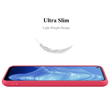 Deksel Realme 7 5G Silikon cover (rød)