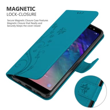 Samsung Galaxy A6 PLUS 2018 lommebokdeksel Blomster