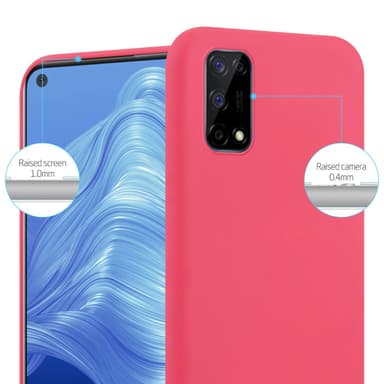 Deksel Realme 7 5G Silikon cover (rød)