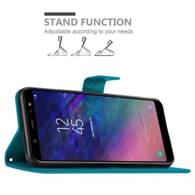 Samsung Galaxy A6 PLUS 2018 lommebokdeksel Blomster
