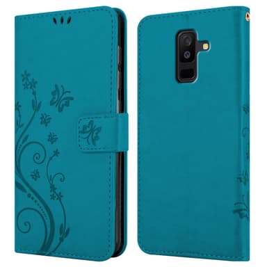 Samsung Galaxy A6 PLUS 2018 lommebokdeksel Blomster