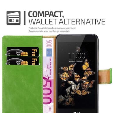 LG K8 2016 lommebokdeksel etui (grønn)
