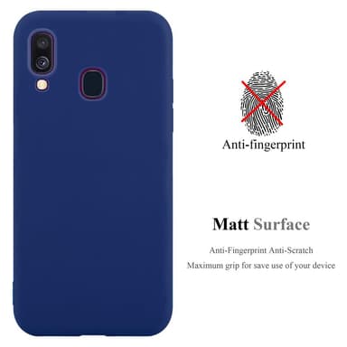 Deksel Samsung Galaxy A40 Silikon cover (blå)