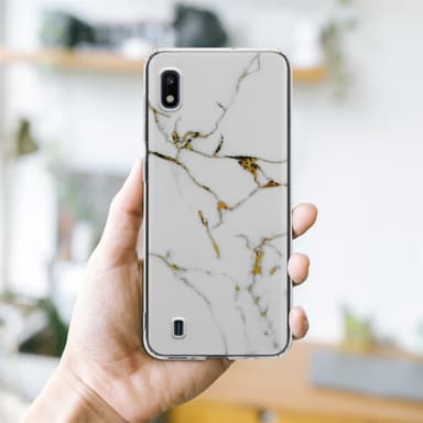 Samsung Galaxy A10 / M10 lommebokdeksel etui (hvit)
