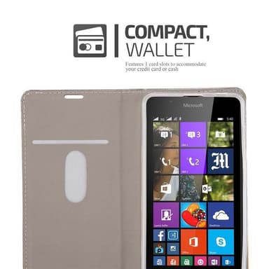 Nokia Lumia 540 lommebokdeksel etui (blå)