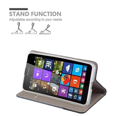 Nokia Lumia 540 lommebokdeksel etui (blå)