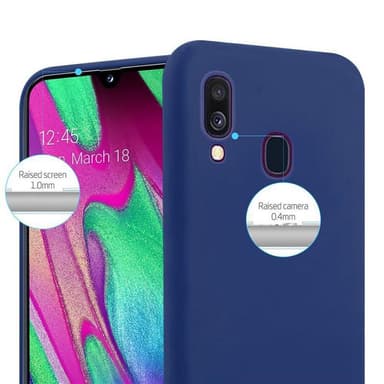 Deksel Samsung Galaxy A40 Silikon cover (blå)