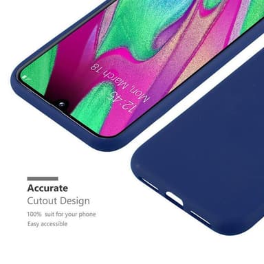 Deksel Samsung Galaxy A40 Silikon cover (blå)