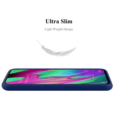 Deksel Samsung Galaxy A40 Silikon cover (blå)