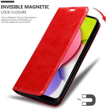 Samsung Galaxy A03s lommebokdeksel case (rød)