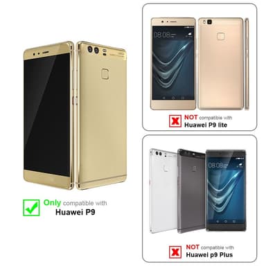 Huawei P9 lommebokdeksel etui (rød)