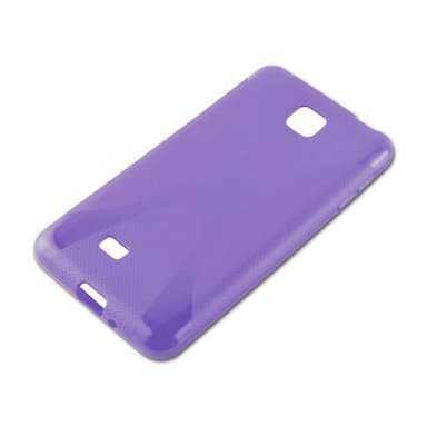 LG OPTIMUS F5 / LUCID 2 Deksel Case Cover (lilla)