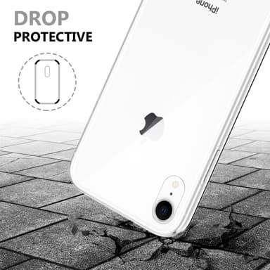 iPhone XR Deksel 360 Case Cover (gjennomsiktig)