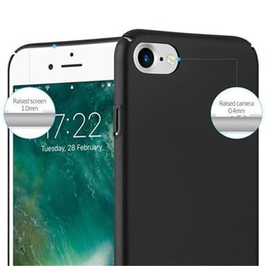 Deksel iPhone 7 / 7S / 8 / SE 2020 Case Cover (svart)
