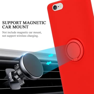 Deksel iPhone 6 PLUS / 6S PLUS Ring Case (rød)