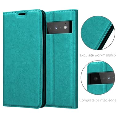 Google PIXEL 6 PRO lommebokdeksel case (turkis)