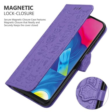Samsung Galaxy A10 / M10 lommebokdeksel case (lilla)