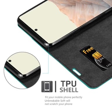 Google PIXEL 6 PRO lommebokdeksel case (turkis)