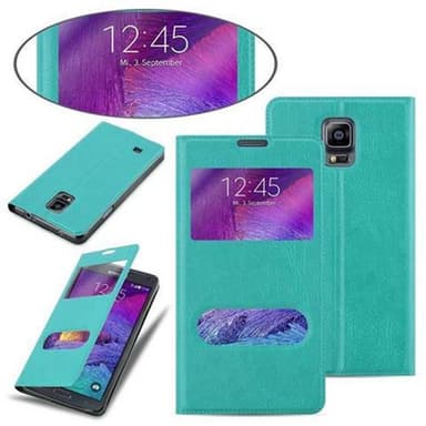 Samsung Galaxy NOTE 4 lommebokdeksel cover (turkis)