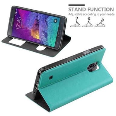 Samsung Galaxy NOTE 4 lommebokdeksel cover (turkis)