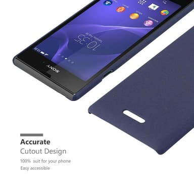 Sony Xperia T3 Hardt Deksel Cover (blå)