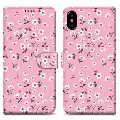 iPhone X / XS lommebokdeksel etui (rosa)