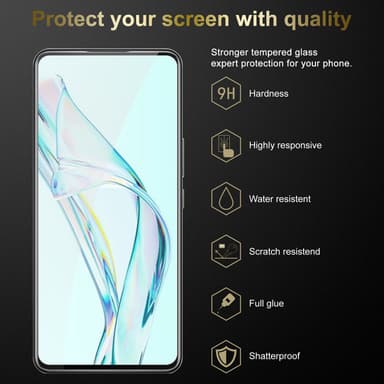 ZTE Axon 30 3x Skjermbeskytter Skärmskydd