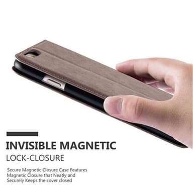 iPhone 6 PLUS / 6S PLUS lommebokdeksel case (brun)