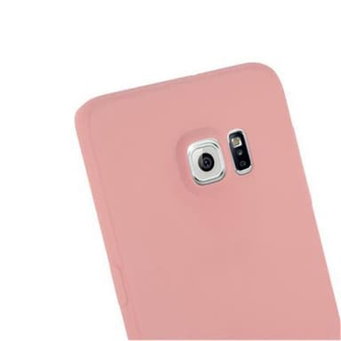 Deksel Samsung Galaxy S6 EDGE Silikon cover (rosa)