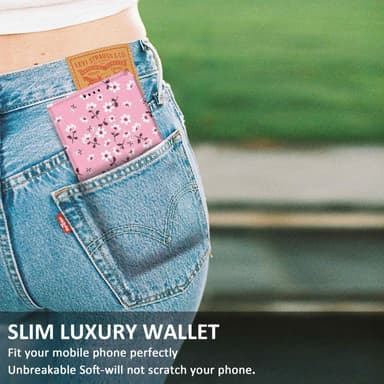 iPhone X / XS lommebokdeksel etui (rosa)