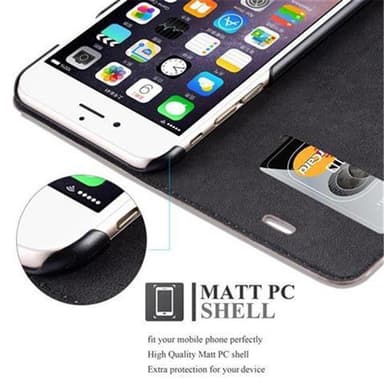 iPhone 6 PLUS / 6S PLUS lommebokdeksel case (brun)