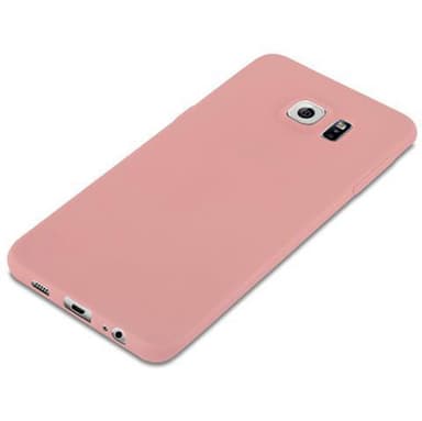 Deksel Samsung Galaxy S6 EDGE Silikon cover (rosa)