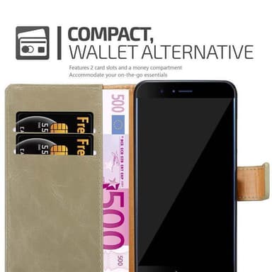 Honor 8 PRO lommebokdeksel etui (brun)