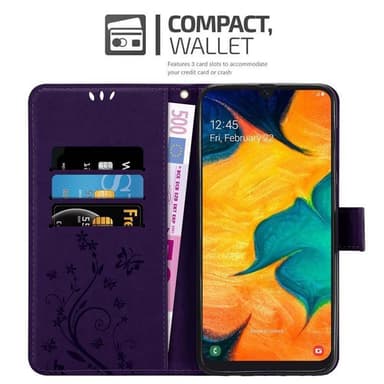 Samsung Galaxy A20 / A30 / M10s lommebokdeksel Blomster