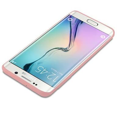 Deksel Samsung Galaxy S6 EDGE Silikon cover (rosa)