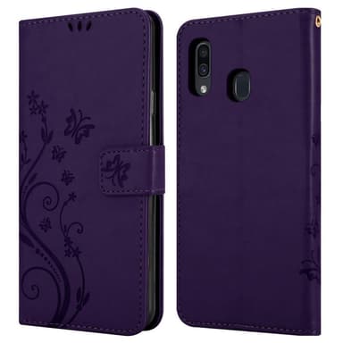 Samsung Galaxy A20 / A30 / M10s lommebokdeksel Blomster