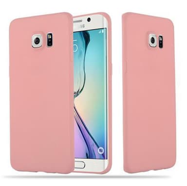 Deksel Samsung Galaxy S6 EDGE Silikon cover (rosa)