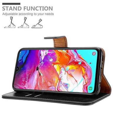 Samsung Galaxy A70 / A70s lommebokdeksel etui (svart)