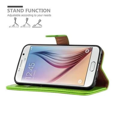 Samsung Galaxy S6 lommebokdeksel etui (grønn)
