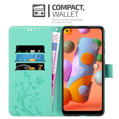 Samsung Galaxy A11 / M11 lommebokdeksel Blomster