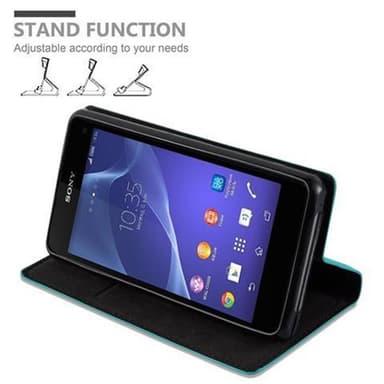 Sony Xperia Z1 COMPACT lommebokdeksel case (turkis)