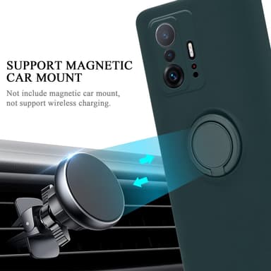 Deksel Xiaomi 11T / 11T PRO Ring Case (grønn)