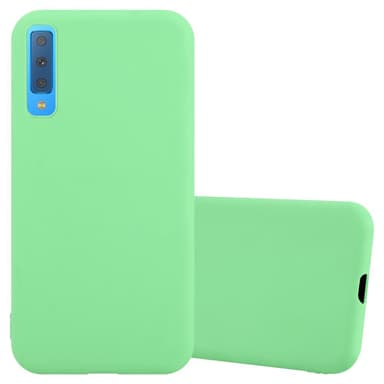 Deksel Samsung Galaxy A7 2018 Silikon cover (grønn)